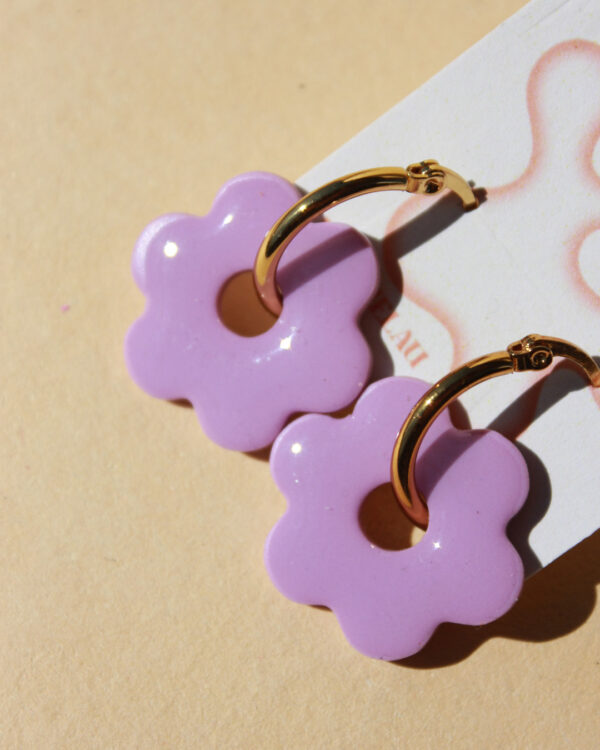 alchimies lyon click and collect cadeaux noel artisanat createurs boutique boucles oreilles creoles polymelau argile polymere couleurs pop