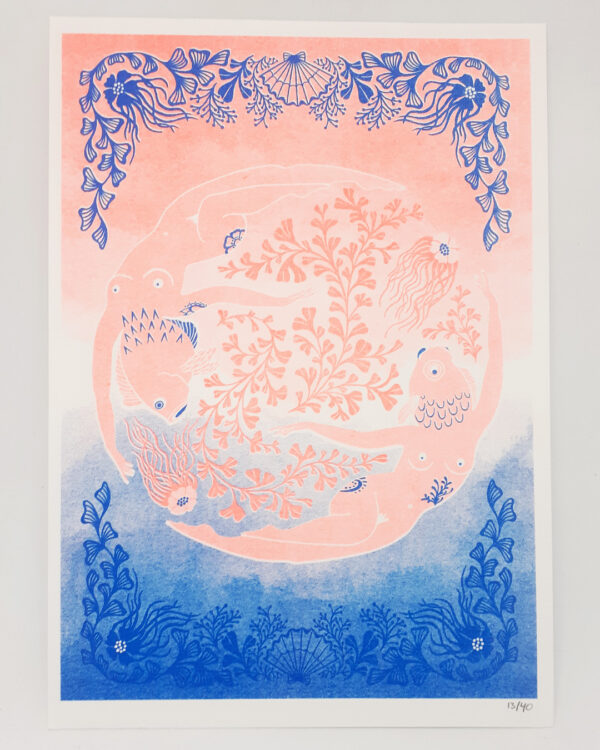 alchimies lyon click and collect cadeaux noel artisanat createurs boutique affiche poster serigraphie rugiada broche