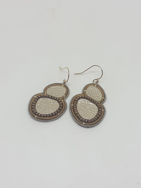 alchimies lyon click and collect cadeaux noel artisanat createurs boutique boucles oreilles creoles barrettes pinces cheveux cuir broderie art capsule doree