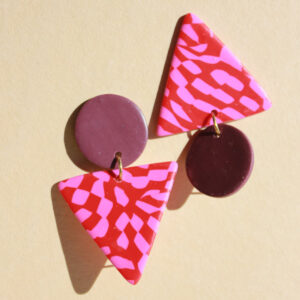 alchimies lyon click and collect cadeaux noel artisanat createurs boutique boucles oreilles creoles polymelau argile polymere couleurs pop