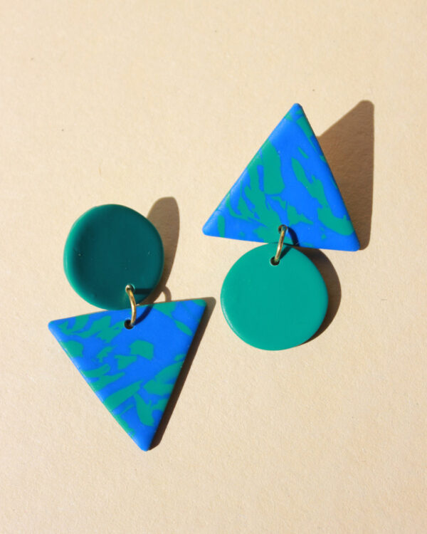 alchimies lyon click and collect cadeaux noel artisanat createurs boutique boucles oreilles creoles polymelau argile polymere couleurs pop