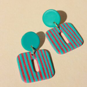 alchimies lyon click and collect cadeaux noel artisanat createurs boutique boucles oreilles creoles polymelau argile polymere couleurs pop