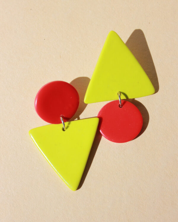 alchimies lyon click and collect cadeaux noel artisanat createurs boutique boucles oreilles creoles polymelau argile polymere couleurs pop