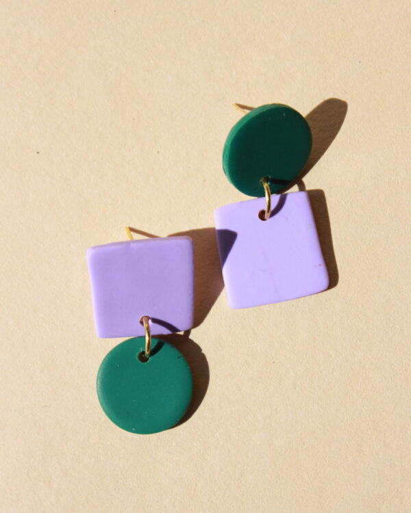 alchimies lyon click and collect cadeaux noel artisanat createurs boutique boucles oreilles creoles polymelau argile polymere couleurs pop