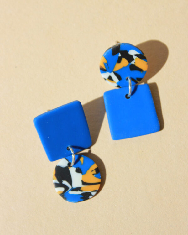 alchimies lyon click and collect cadeaux noel artisanat createurs boutique boucles oreilles creoles polymelau argile polymere couleurs pop