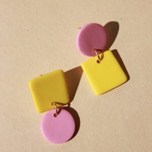 alchimies lyon click and collect cadeaux noel artisanat createurs boutique boucles oreilles creoles polymelau argile polymere couleurs pop