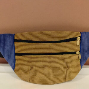 Sac banane Velours Jaune Violet